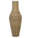 Rosemary Lane Faux Seagrass Handmade Tall Woven Floor Decorative Vase, 28"
