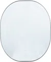 Rosemary Lane Glass 31" Led Wall Mirror With Radial Pattern
