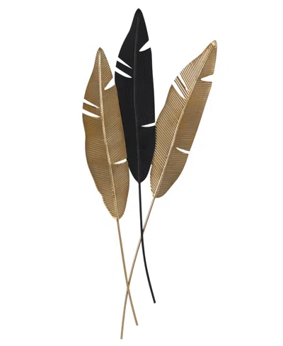 Rosemary Lane Gold Metal Leaf Wall Decor 24" X 1" X 53"