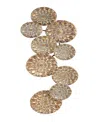 Rosemary Lane Gold Metal Plate Wall Decor With Embossed Design, 19" X 3" X 50" In Gold