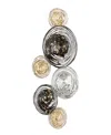 Rosemary Lane Gold Metal Plate Wall Decor With Textured Pattern 42" X 1" X 27" In Gold