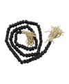Rosemary Lane Handmade Beaded Geometric Garland With Tassel In Black