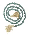 Rosemary Lane Handmade Beaded Geometric Garland With Tassel In Blue