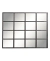 Rosemary Lane Industrial Metal Wall Mirror, 7.5" H X 51.5" L