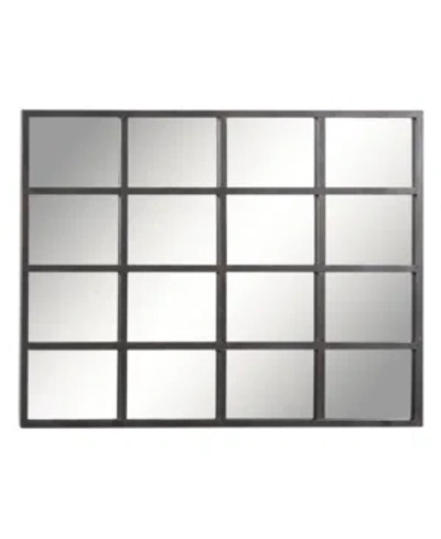 Rosemary Lane Industrial Metal Wall Mirror, 7.5" H X 51.5" L