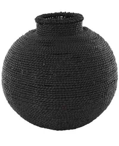 Rosemary Lane Metal 11" Bohemian Vase In Black