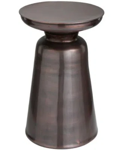 Rosemary Lane Metal Bell Shaped Base Accent Table Collection In Copper