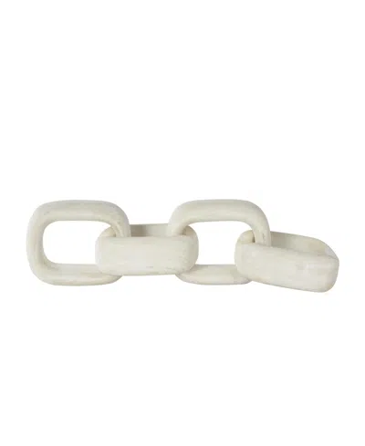 Rosemary Lane Modern Farmhouse Sculpture, 4" In White