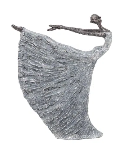 Rosemary Lane Traditional Ballerina Sculpture, 16" X 12" In Gray