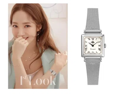 Pre-owned Rosemont Watch Nostalgia Ns-011svr-mt Stainless Steel Lady