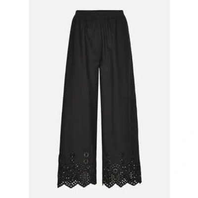 Rosemunde Broderie Anglaise Trousers In Black