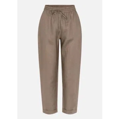 Rosemunde Linen Trousers In Gray