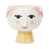 Rosendahl Bjorn Wiinblad Eva Flowerpot On Base In Rose