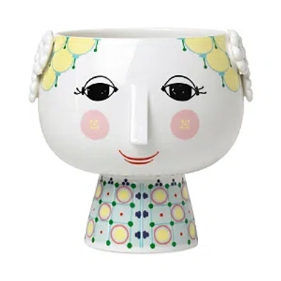 Rosendahl Bjorn Wiinblad Eva Flowerpot On Base In Yellow