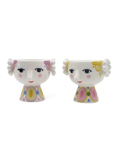 Rosendahl Eva 2.6" Tealight Holder, Set Of 2 In Yellow