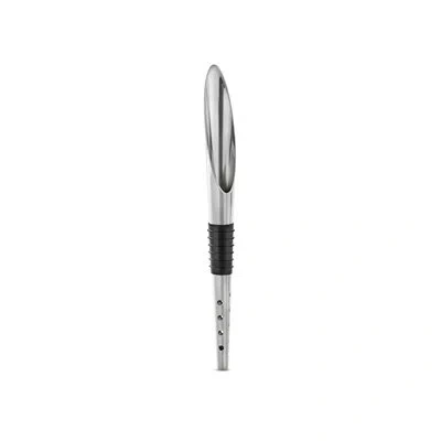 Rosendahl Grand Cru Barware Pouring, Aerating And Decanting Stopper, Black/steel, H: 9.4" In Black;steel