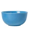Rosendahl Lyngby Porcelain Rhombe Color Serving Bowl, Blue In Blue