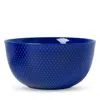 Rosendahl Lyngby Porcelain Rhombe Color Serving Bowl, Dark Blue In Blue