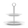 Rosendahl Lyngby Porcelain Rhombe Etagere, White In White