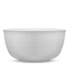 Rosendahl Lyngby Porcelain Rhombe Serving Bowl, White In White