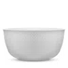 Rosendahl Lyngby Porcelain Rhombe Serving Bowl, White In White