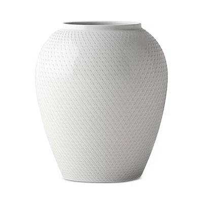 Rosendahl Lyngby Porcelain Rhombe Vase, White