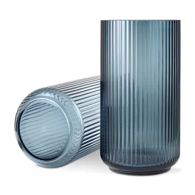 Rosendahl Lyngby Vase, Midnight Blue Mouth Blown Glass