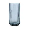 Rosendahl Lyngby Vase, Mouth Blown Glass In Blue