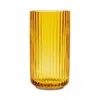 Rosendahl Lyngby Vase, Mouth Blown Glass In Yellow