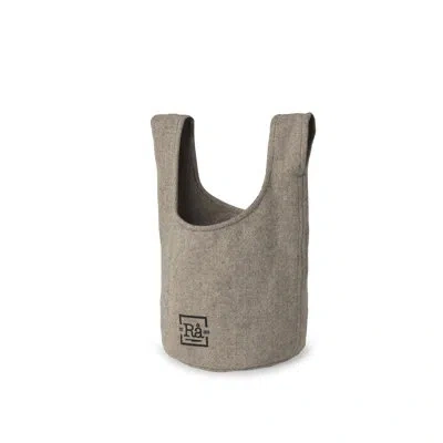 Rosendahl Rå Bread Basket, Brown/dark Gray, Dia: 7.9" In Brown;dark Gray