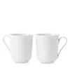 Rosendahl Rhombe Mug With Handle, Set Of 2 In White