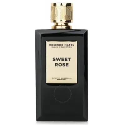 Rosendo Mateu Unisex Black Collection Sweet Rose Edp Fragrances 8436018276373 In Red   / Black / Green / Rose / White