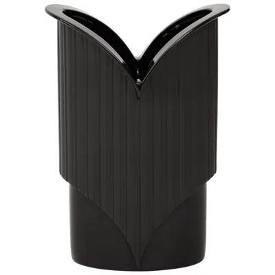 Pre-owned Rosenthal 1970's Mid-century Modern Porcelain Vase By  In Black