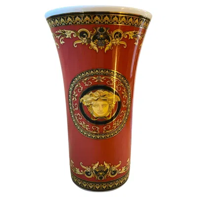 Pre-owned Rosenthal 1990s, Iconic Porcelain Medusa Vase Designed By Gianni Versace For  In Brown