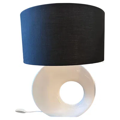 Pre-owned Rosenthal 1990s Modernist White Porcelain German Design Table Lamp By