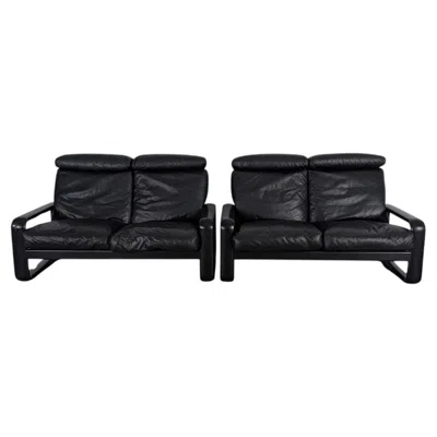 Pre-owned Rosenthal 2x Hombre Sofa Zweisitzer Couch  Burkhard Vogtherr In Brown
