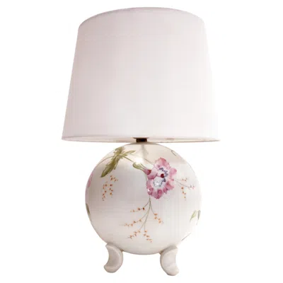 Pre-owned Rosenthal A Hand-painted Porcelain Table Lamp By  In Transparent
