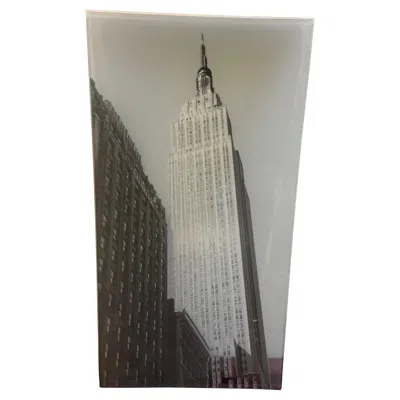 Pre-owned Rosenthal A Rare 1990s Pop Art Glass Tray New York Designed By Andy Warhol For  In Gray