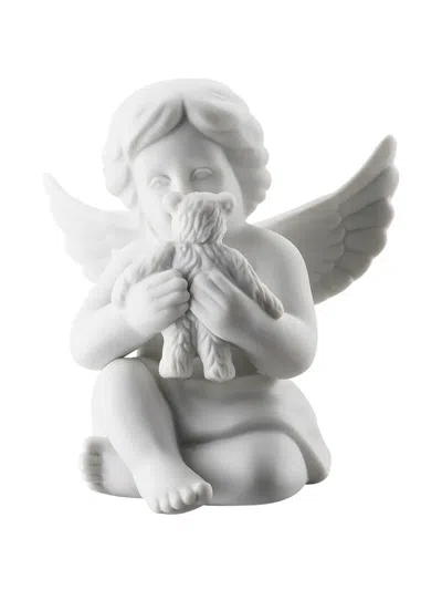 Rosenthal Angel With Bear Porcelain Statuette In White