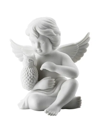 Rosenthal Angel With Owl Porcelain Statuette In White