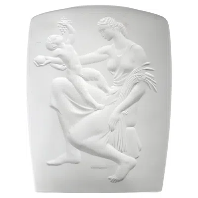 Pre-owned Rosenthal Art Deco Ceramic Vase With Classical Mother And Child Scene Att. To  In Transparent