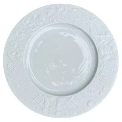 Pre-owned Rosenthal Bjorn Wiinblad White Porcelain 10.5" Plate For , Germany, 20th Century