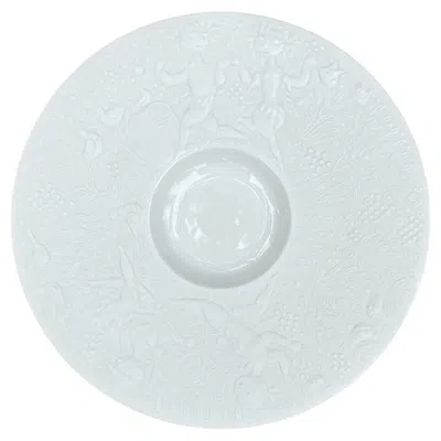 Pre-owned Rosenthal Bjorn Wiinblad White Porcelain 6" Saucer For , Germany, 20th Century