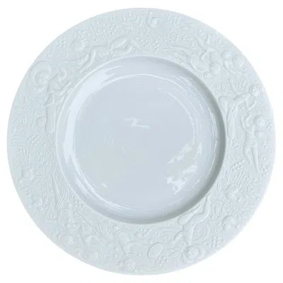 Pre-owned Rosenthal Bjorn Wiinblad White Porcelain 7.5" Plate For , Germany, 20th Century