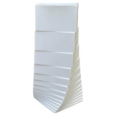 Pre-owned Rosenthal Christa Hausler-goltz Matte White Porcelain Vase For , Germany