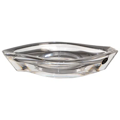 Pre-owned Rosenthal Classic  Horizon Lead Crystal Glass Candle Holder Catchall Vide Poche In Gray