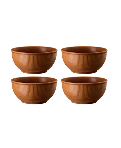 Rosenthal Clay Set Of 4 Cereal Bowls, Service For 4 In Earth