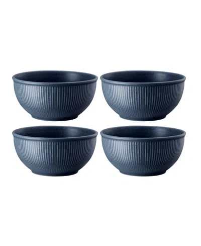Rosenthal Clay Set Of 4 Cereal Bowls, Service For 4 In Sky Blue