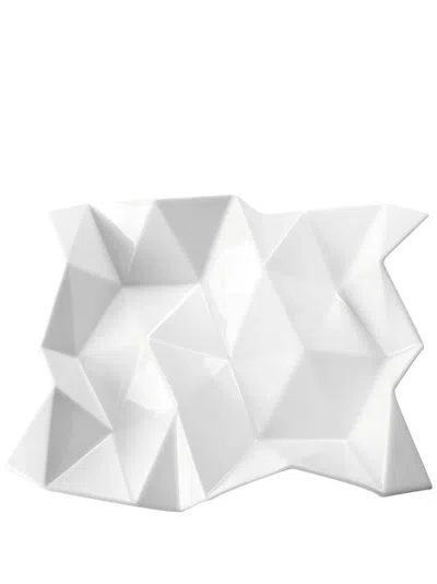 Rosenthal Coppa Asymmetric Porcelain Surface In Weiss