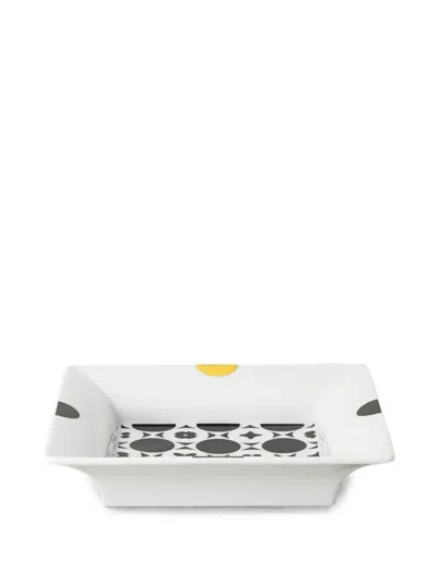 Rosenthal Coppa Geometric-print Tray In White